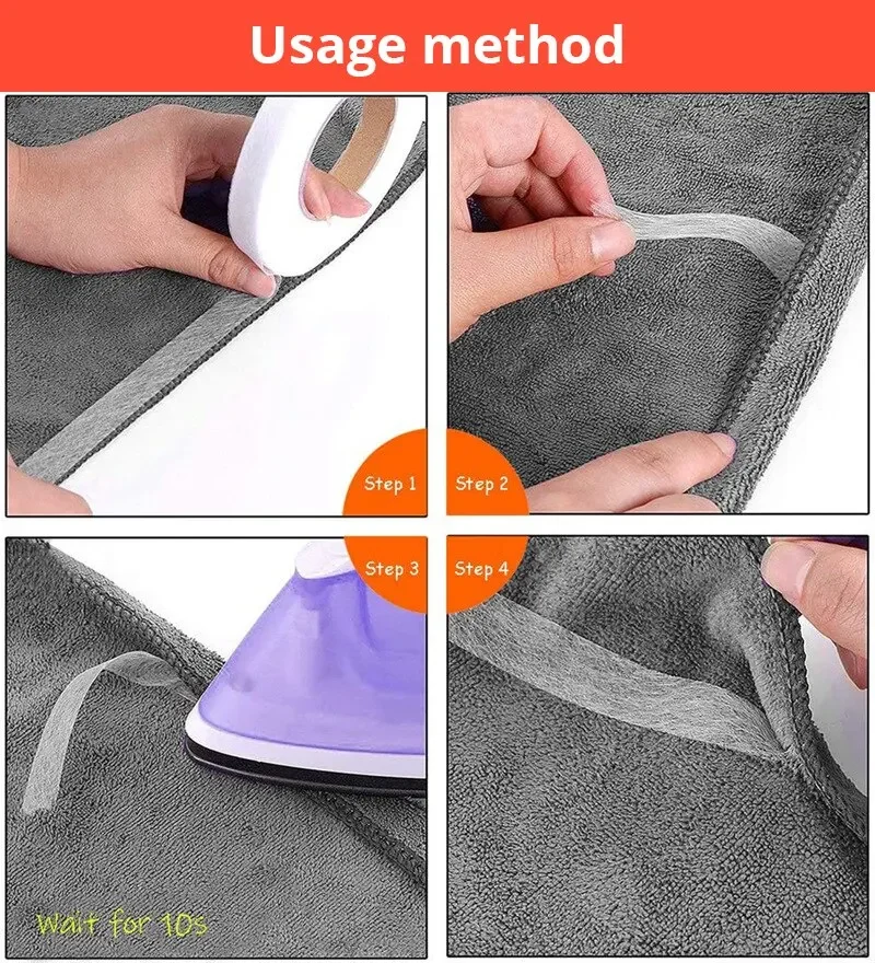 Hot Melt Double Sided Tape 1Pc Pasting Double-Sided Non-Woven Fabric Lining Fusible Lining Clothing Sewing Supplies