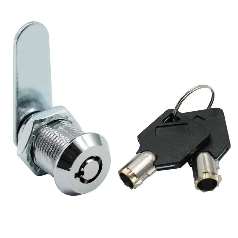 Description Picture 4 of itemZinc Alloy Lock Universal Size Key Vending Machine Cylinder Lock Tubular Key Industrial Cabinet Anti-pry Lock Core With 3 Keys