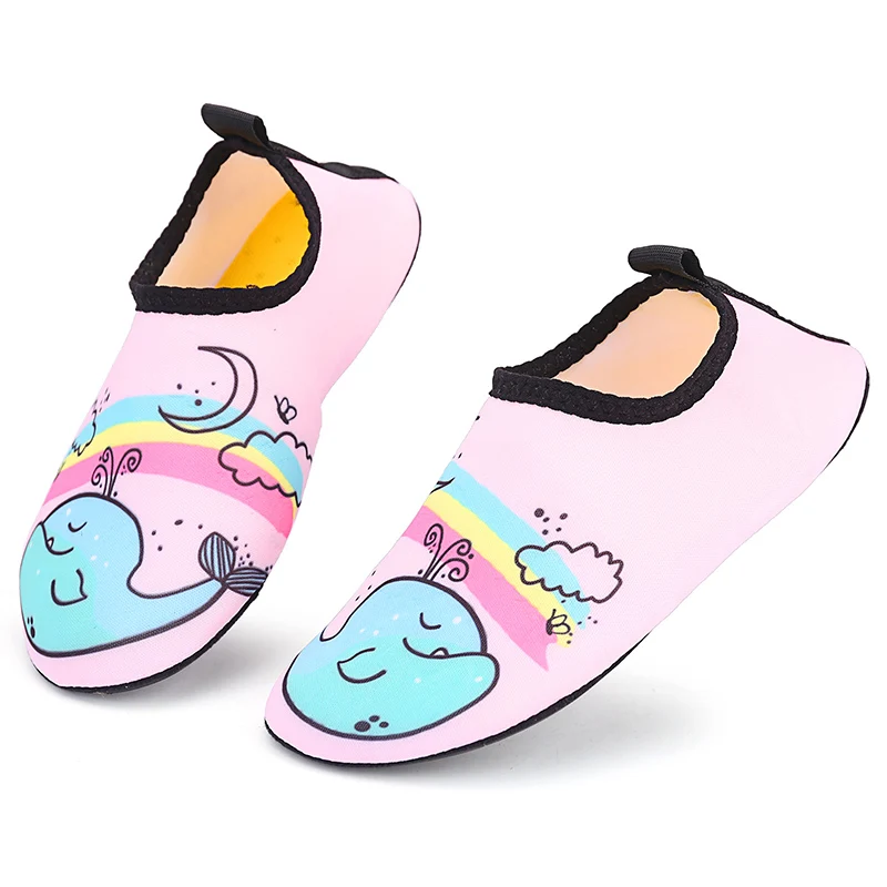 Children Outdoor Holiday Beach Barefoot Quick-Dry Aqua Shoes Boys Girls Soft Diving Wading  Swim Shoes Indoor Yoga Socks 20-37#
