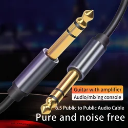 Cavo Audio Premium - Jack 6.5mm per Chitarra, Mixer e Cassa - Disponibile in Lunghezze di 1m, 3m, 5m