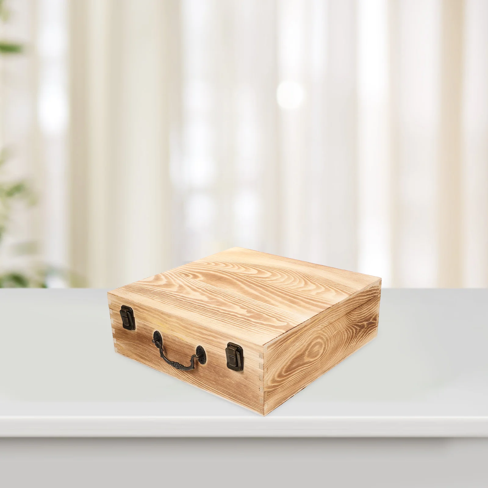 

Vintage Wooden Jewelry Organizer Retro Wooden Storage Box Wooden Keepsake Box