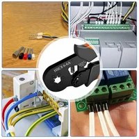 Hexagonal Self-Adjustable Ratchet Ferrule Crimping Tool Kit 23-10AWG 0.25-6mm² Crimper Kit with 400-2000pcs Wire Terminals 6