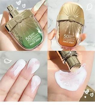 Heallor SPF 50+ Sunscreen Cream For Summer Facial Skin Care Block Isolation Lotion Sunscreen With Blue-Light Protection For Heal - Thumbnail 6