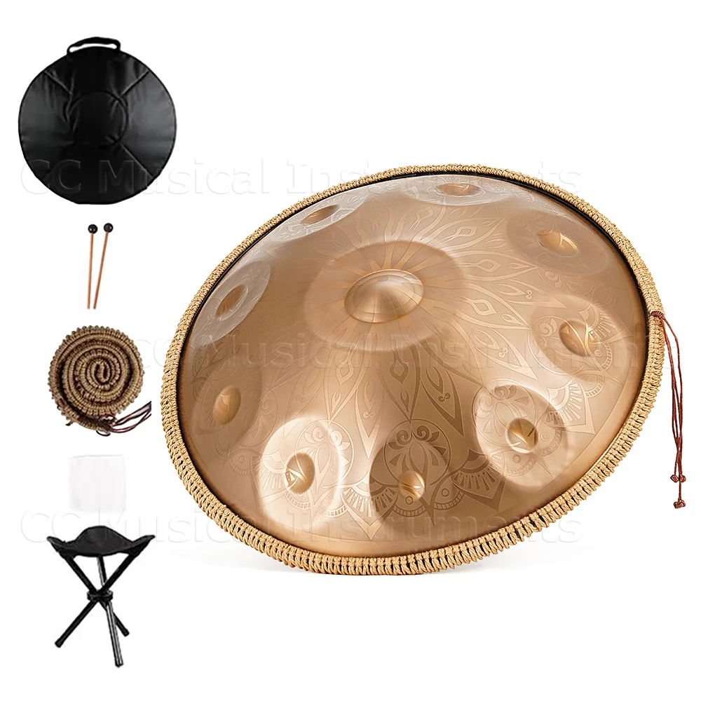 High End D Minor Steel Tongue Drum Sound Healing Handpan Drum Percussion Instruments Gift 9 10 12 440Hz