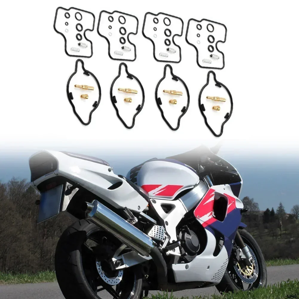 4 Sets Motorcycle Carburetor Repair Kits For Honda CBR900RR Sc28 1993 ...