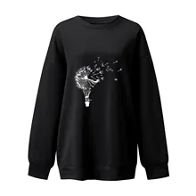  Fleece Jacket Women Knit Short Sleeve Top Womens Sweatshirt Loose Round Neck Casual Long Sleeve Pullover Womens Sports Tops Long 