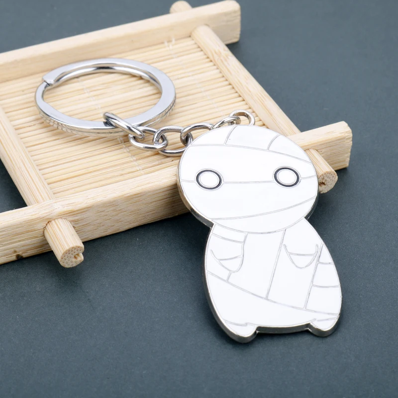 How To Keep A Mummy Keychain Kawaii Mummy Enamel Pendant Keyring Necklace Jewelry Key Holder Accessories Gift