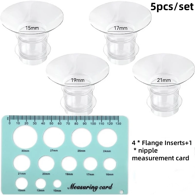 Flange Inserts 15/17/19/21mm Compatible with TSRETE Medela Momcozy S9/S9Pro/S12/S12Pro Wearable Breast Pump accessories