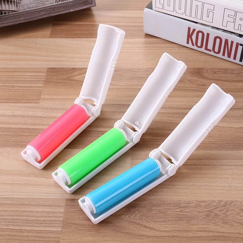Washable Clothes Hair Sticky Roller Reusable Portable Home Clean Pet Hair Remover Sticky Roller Carpet Bed Sofa Dust Collector