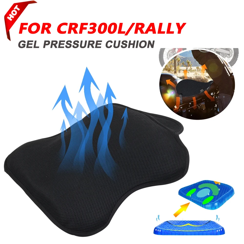 Sedili In Gel Per Honda Crf300L Crf 300 L Crf300 Rally Crf 300L 300 L Accessori Moto Fodera Per Cuscino Del Sedile In Rilievo Di Pressione In Gel