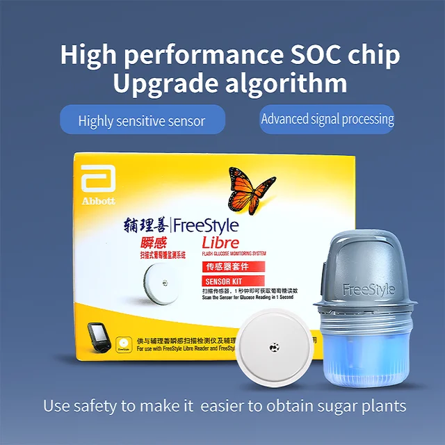 [EXP 06-30-2025] Freestyle Libre 24h Real Time Monitoring Blood Glucose Meter Tester Sensor Sanguis Finger Free Sugar Testing