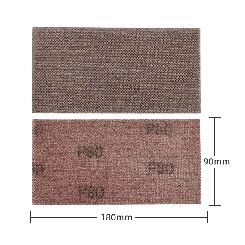 90x180mm 건식 연마 사포 | 페스토 사각 그라인더용 | 전문적인 표면 준비