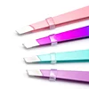 Beauty Tools Stainless Steel 2-in-1 Bristle Brush Eyebrow Clip Bristle Brush Diagonal Tweezers Eyebrow Plucking Tools 5