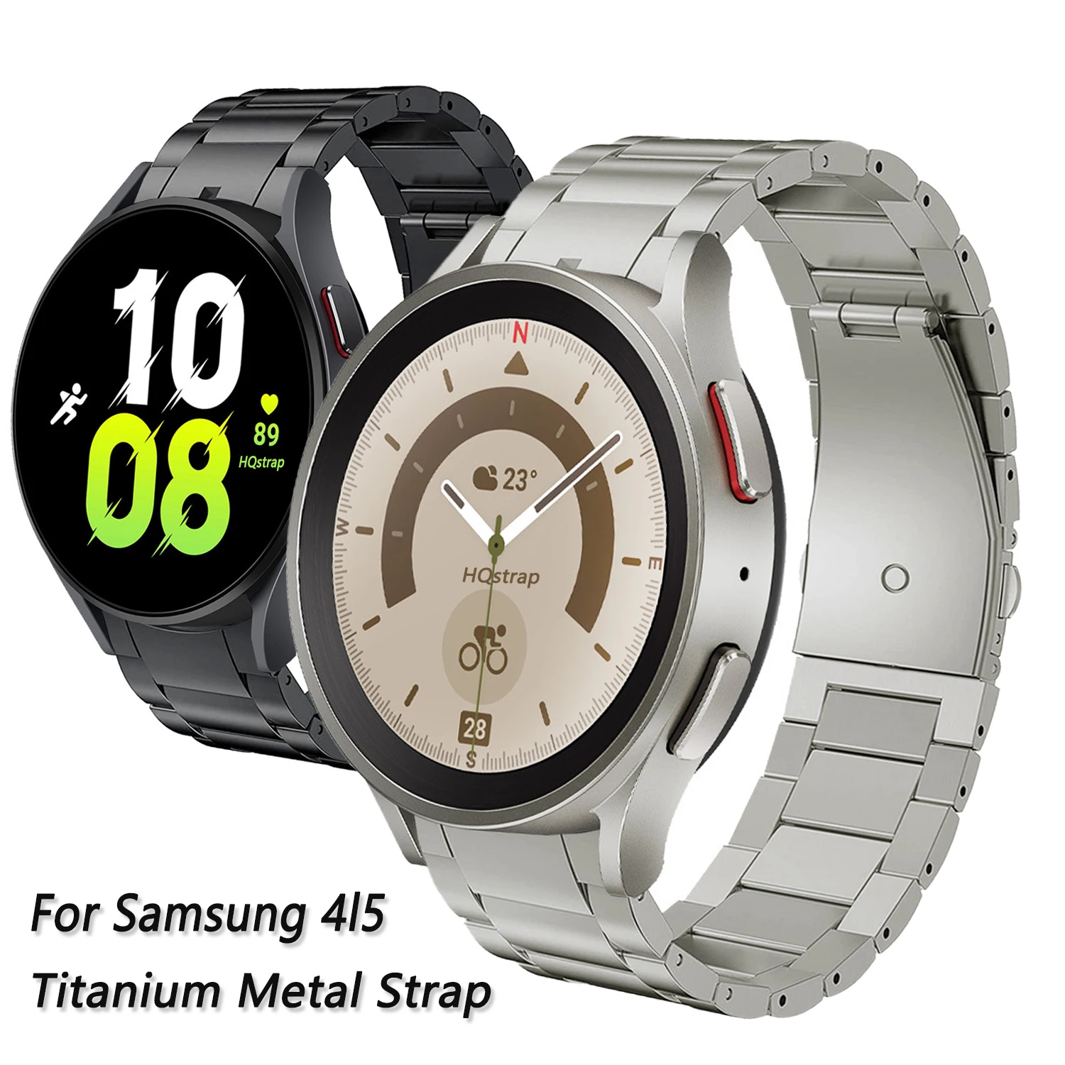 

No Gaps Titanium Metal Band for Samsung Watch 5 Pro Watch4 40mm 44mm Belt for Samsung Watch 4 Classic Bracelet Replacement Strap