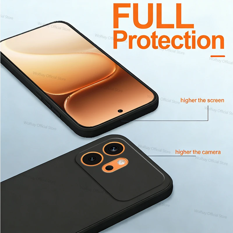 Luxury Shockproof Liquid Silicone Phone Case with TPU Bumper - Enhanced Protection