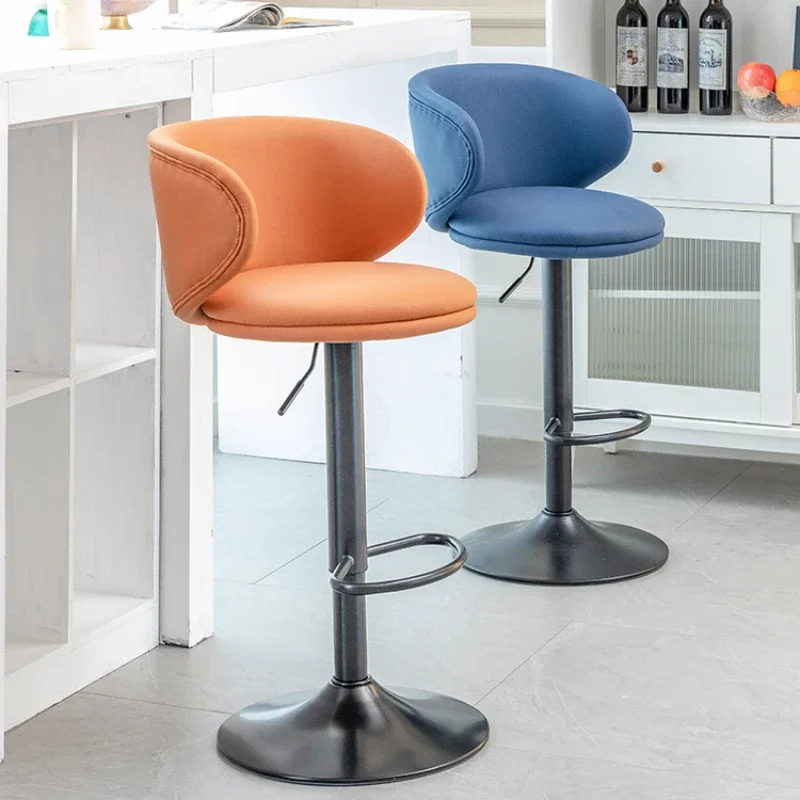 

Design Salon Bar Stool Nordic Manicure Luxury Barber Rotating Make Up Chair High Reception Chaise De Bar Cadeiras Furniture