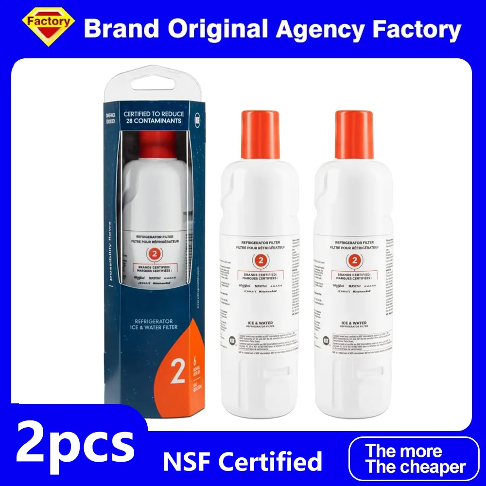 New Packaging Brand Genuine EDR2RXD1 Refrigerator Water Filter Compatible with W10413645A W10413645 Filter2 469082 469903