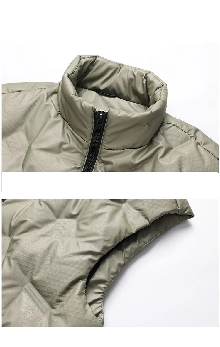 Winter New Male Youth Plus Size Collar White Down Waistcoat Warm Clothes Men Winter Vest men coats 6XL 7XL 8XL 140KG