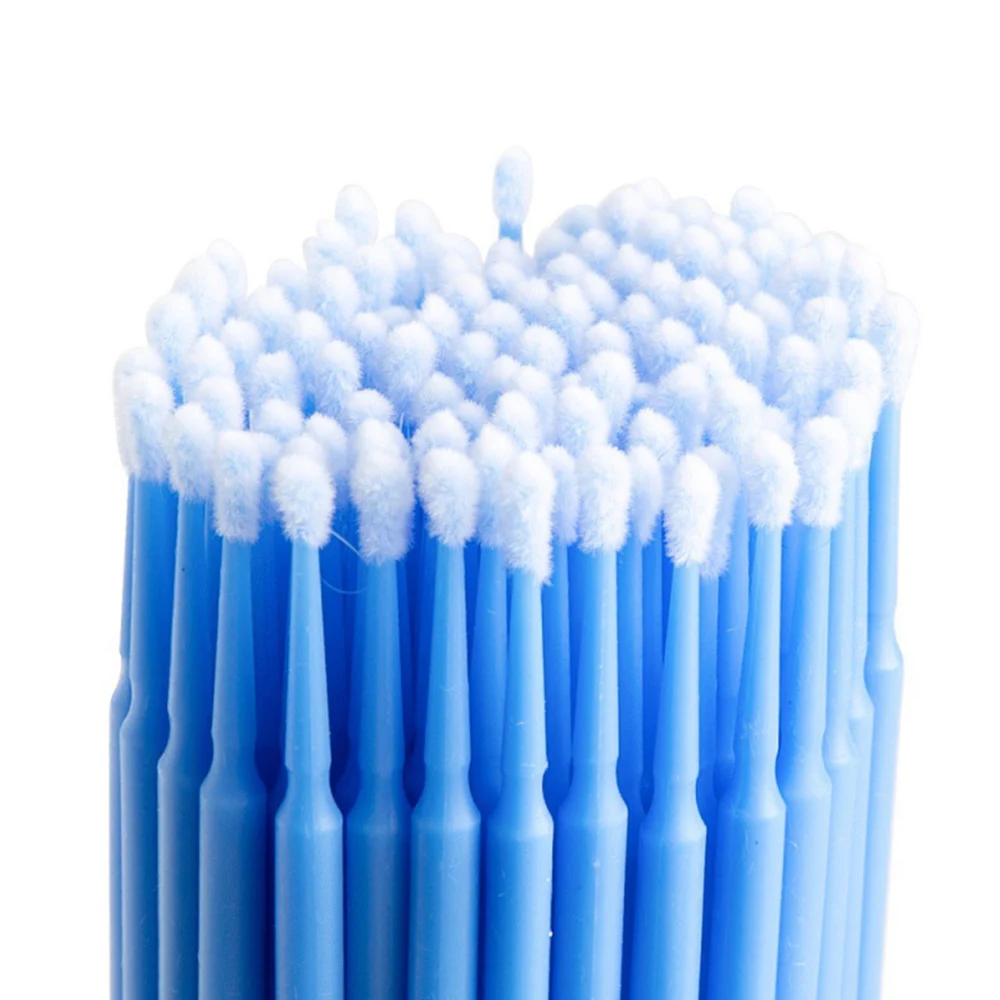500PCS Disposable Eyelash Brushes Eyelashes Extension Tools Swab Micro Brush For Lip Lash Cleaning Makeup Tools eyelash makeup tools
