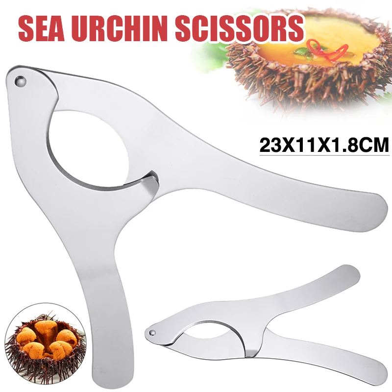 

1pc Newest Sea Urchin Opener Scissors Echinus Tongs Chestnut Open Cutter Professional Seafood Opener Kitchen Accessories