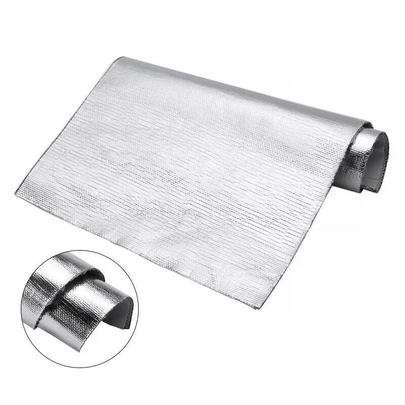 Auto Wärme Schutz Film Feuerfeste Wärmedämmung Matte Selbst-klebe Aluminium Folie Glasfaser Hohe Temperatur Beständig Tuch – Detail 6