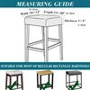 Stretch Rectangle Bar Stool Covers Jacquard Vanity Stool Cover Washable Counter Stool Covers Bar Stool Seat Covers Saddle Seat 3