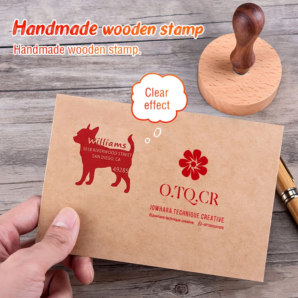 Custom Business Stamp Personalised Business Logo Rubber Stamps Custom Logo  Stamp 