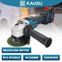 100MM M10 Brushless Electric Angle Grinder Variable Speed Woodworking Cutting Machine Grinding Power Tool For Makita 18V Battery 1