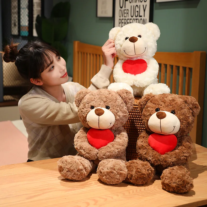 

Милый плюшевый мишка, 45 см, плюшевый мишка, мягкая плюшевая подушка, подарок на день рождения, День святого Валентина для девочек, подруг, детей