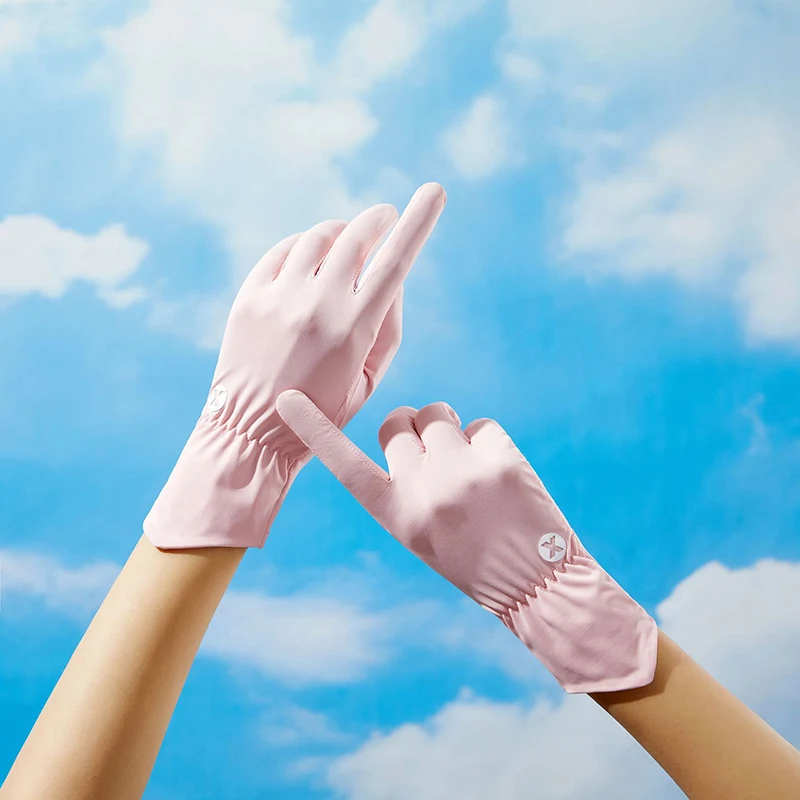 

Перчатки женские солнцезащитные, тонкие летние дышащие Нескользящие митенки из вискозы, устойчивые к ультрафиолетовому излучению