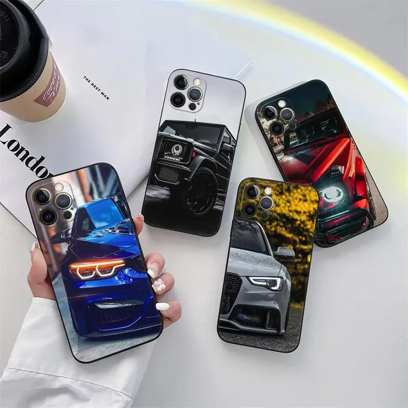 Sleek Men's SUV Sports Car Phone Case - Premium Soft Cover