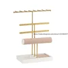 Jewelry Display Stand Retro Earring Wood Bracelet Organizer Vintage Holder Storage Rack 4
