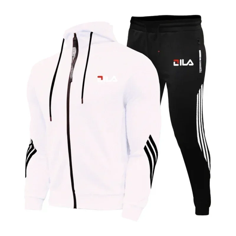 Spring And Autumn New Men's Sportswear 2-piece Set Zipper Jacket Casual Sports Pants Brand Clothing Men Jogging Sportswear Set 5