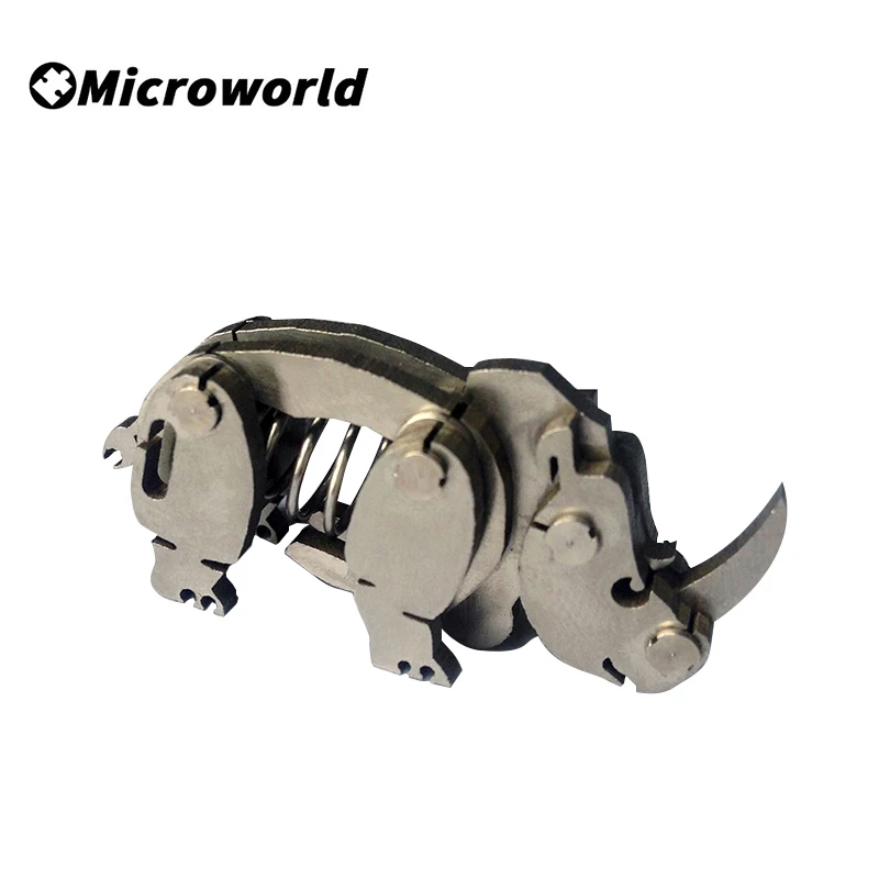 3D Metal Steel Warcraft Styling Key Ring Puzzle Games Adorable Pet Animal Dinosaur Models Mini Birthdays Toys Key Chain Gifts dinosaur metal bookend bookends books holder status for support put the accesories