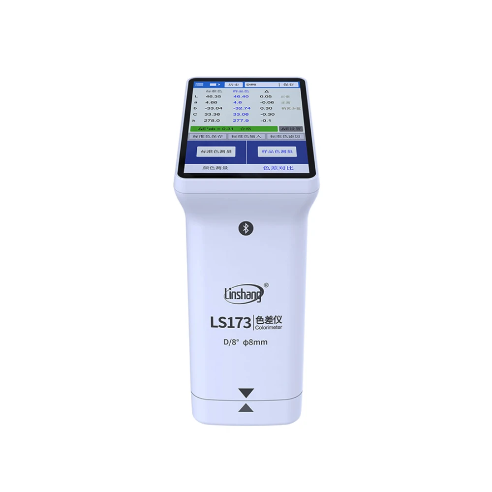 Handheld colorimeter LS173 D/8 touch screen digital colorimeter Δ E * AB Δ E * uv paint plastic color measuring instrument 6