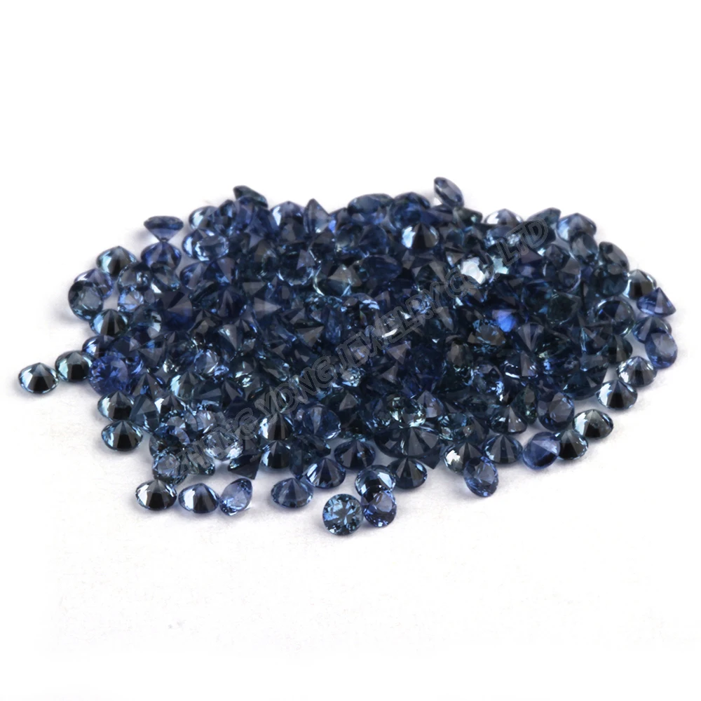 Natural Blue Sapphire Loose Gemstone Round Diamond Sapphire