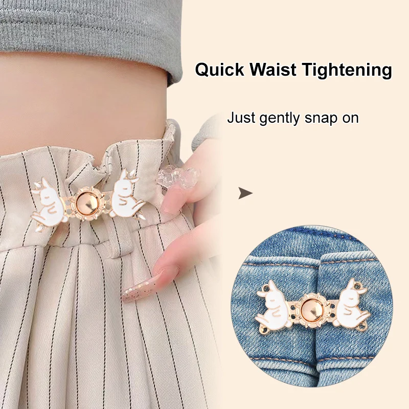 Pearl Jeans Button Pins Pant Snap Fastener Adjustable Tightener Waist  Buckle Diy Clothing Jeans Sewing-free Buttons Waist Buckle - Belt Buckle -  AliExpress