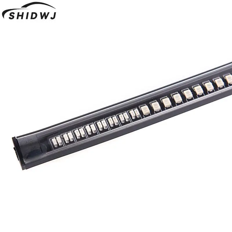 1pc 48SMD LED Motorcycle Decorative Lights Strip Light Motorbike Tail Brake Stop Turn Signal Strip Stop Light General