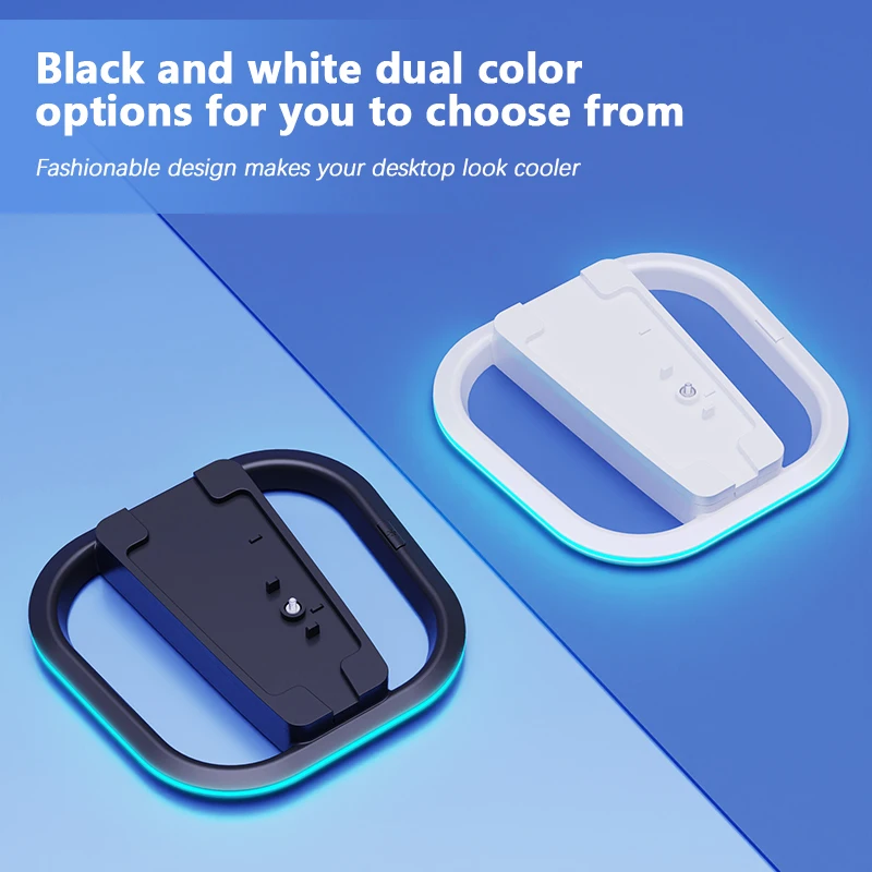 RGB Vertical Stand for Gaming Console with Anti-Slip Pad and 7 LED Light Modes