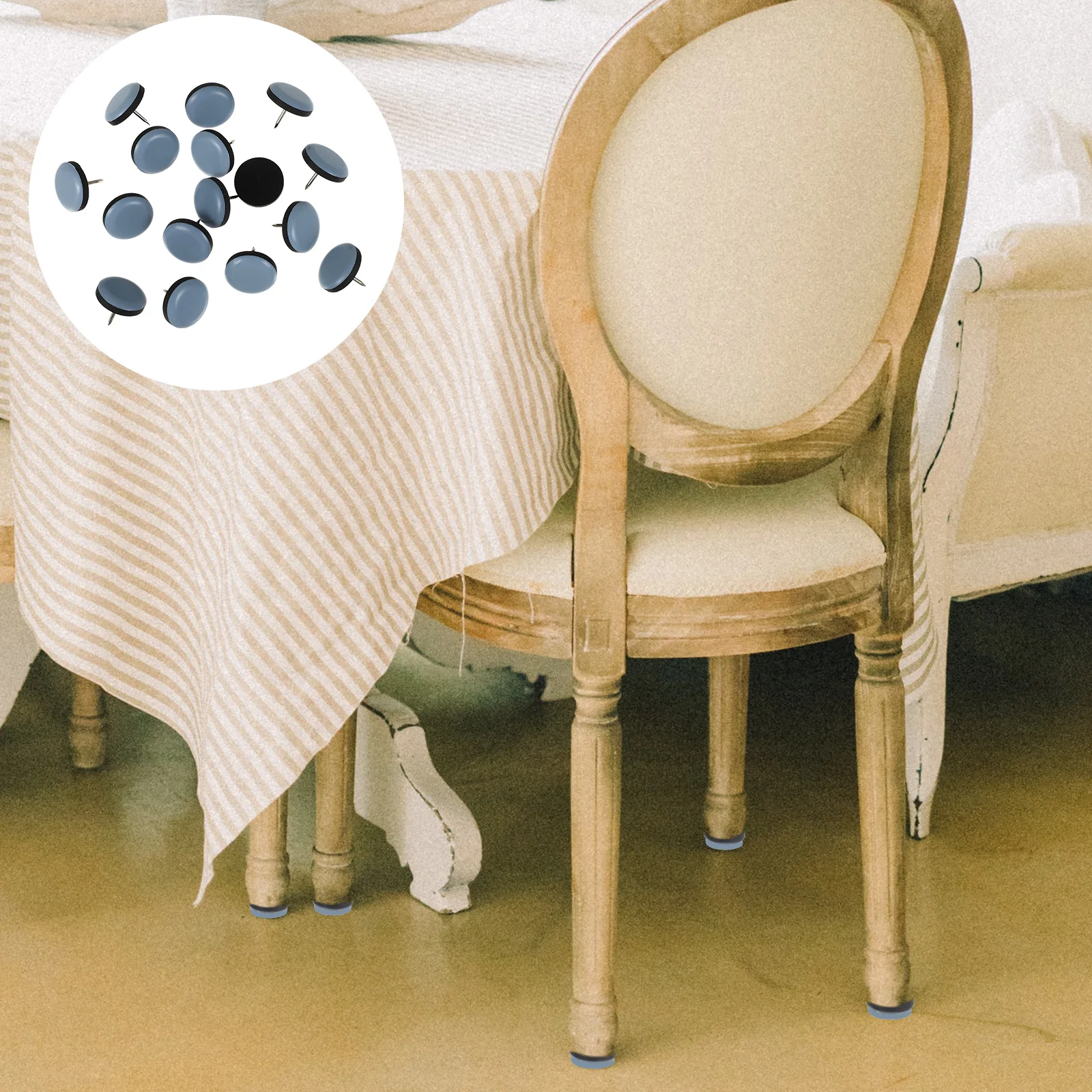 Furniture Slides Chair Leg Floor Protectors Glides for Hardwood Floors Carpet Rug