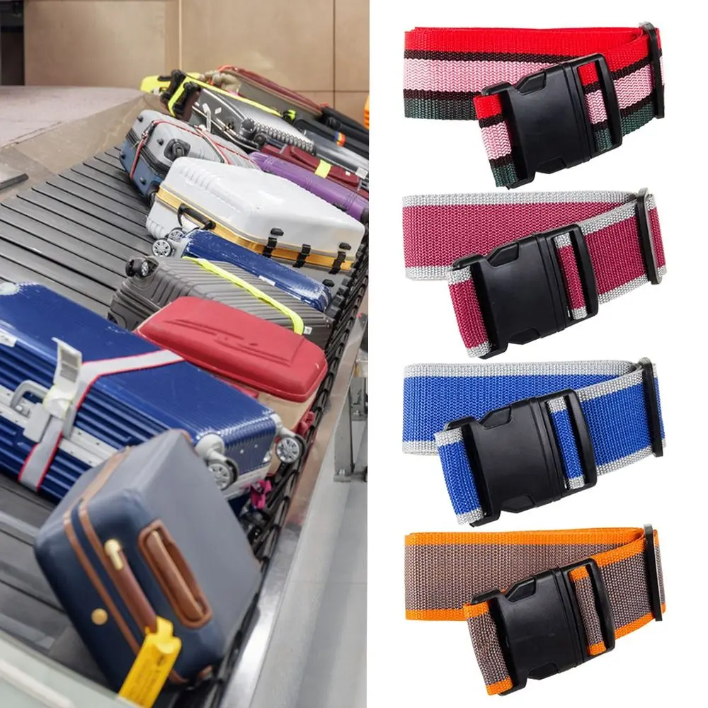 

Anti-lost Multicolor Overlength Packing Secure Baggage Bunding Belts Luggage Buckle Strap Suitcase Accessories