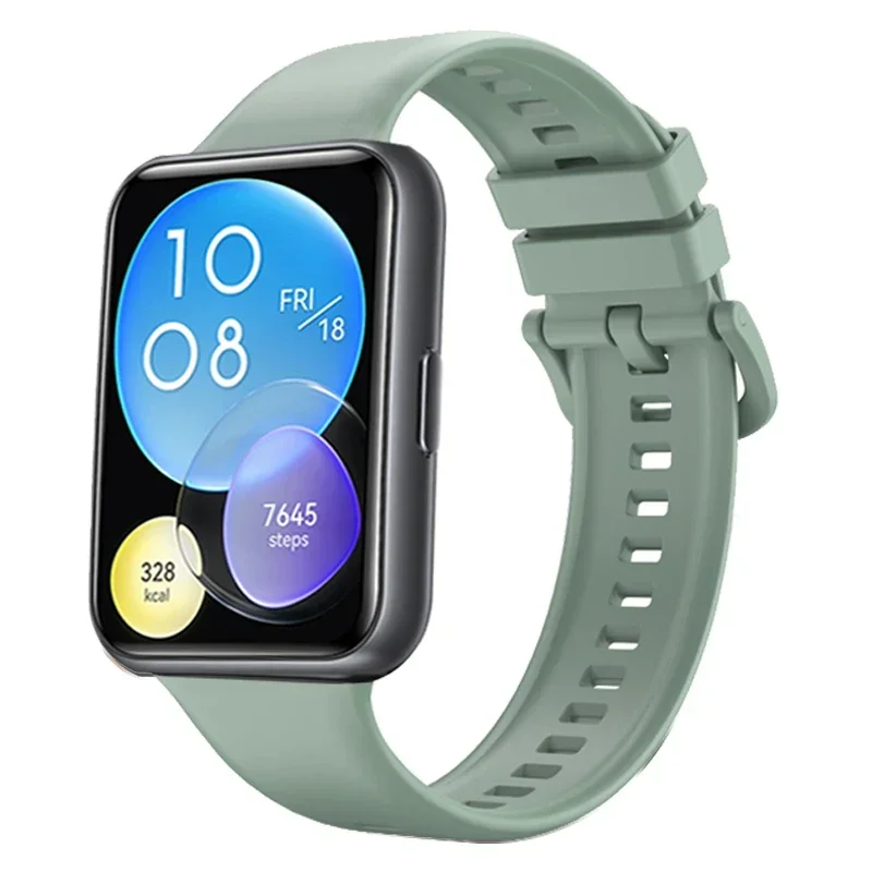 Silicone Bracelet Strap with Metal Buckle - Sporty Replacement Wristband Accessories