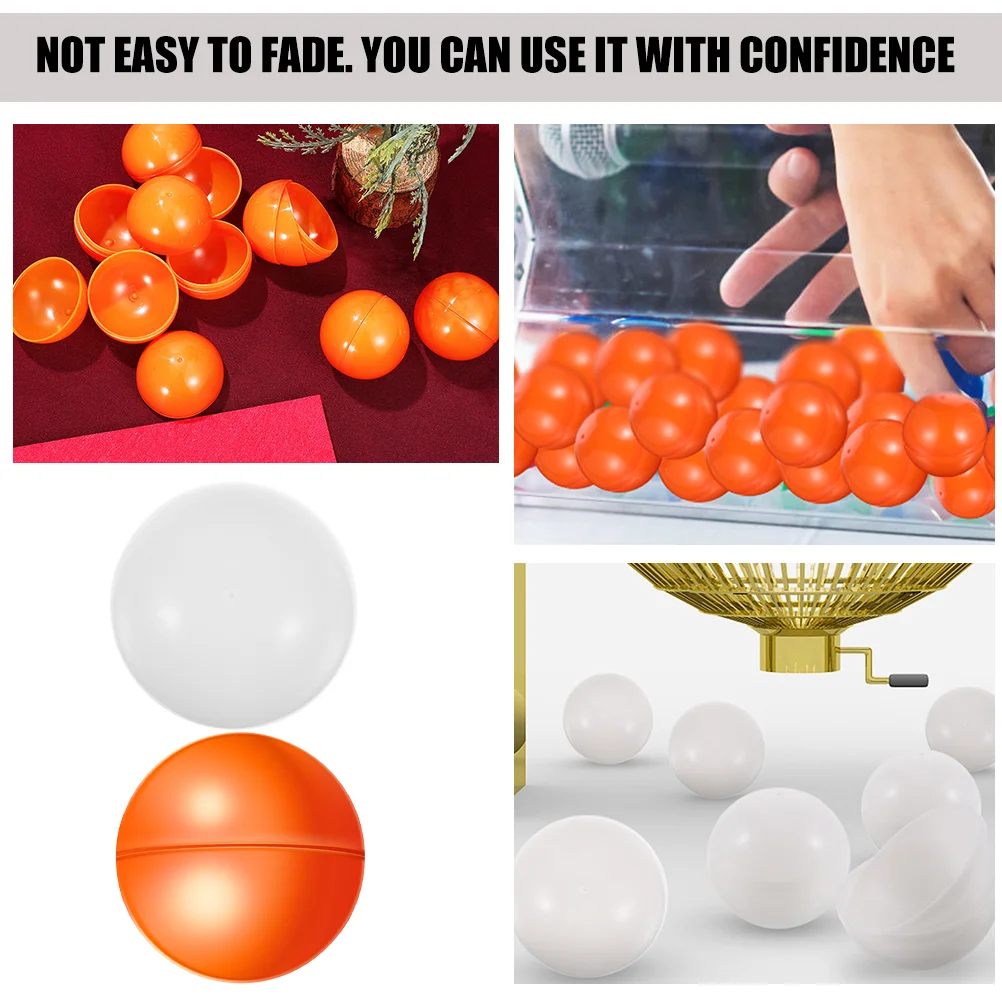 50Pcs Lottery Balls Game Raffle Balls Openable Raffle Small Lottery Table Game interesting game balls