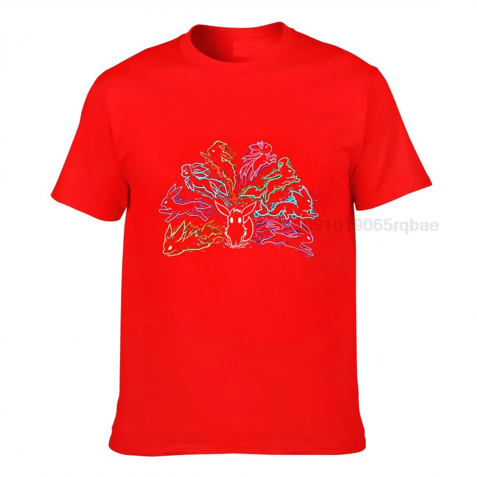 Camiseta Eevee para hombre y mujer, camisa de evolución de los elementos -  AliExpress, image size:960x960