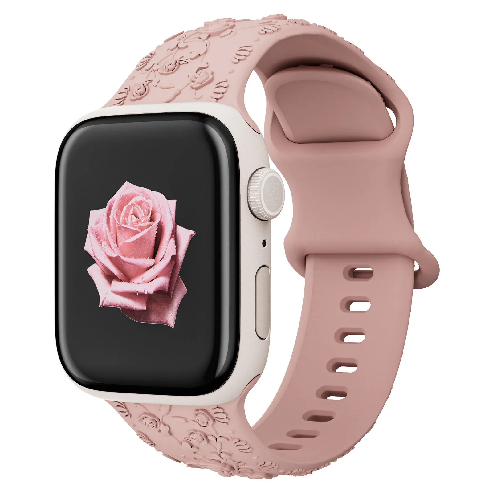 Rose Engraved Straps