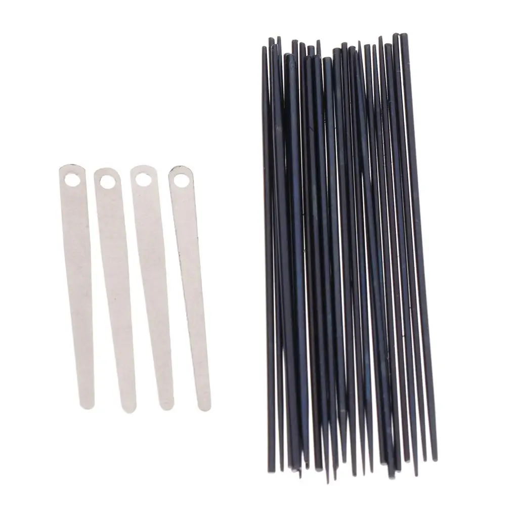 Saxophone Accessories 1 Set 24pcs Sax Spring Needles + 4pcs Sax Spring Leaf Screws DIY