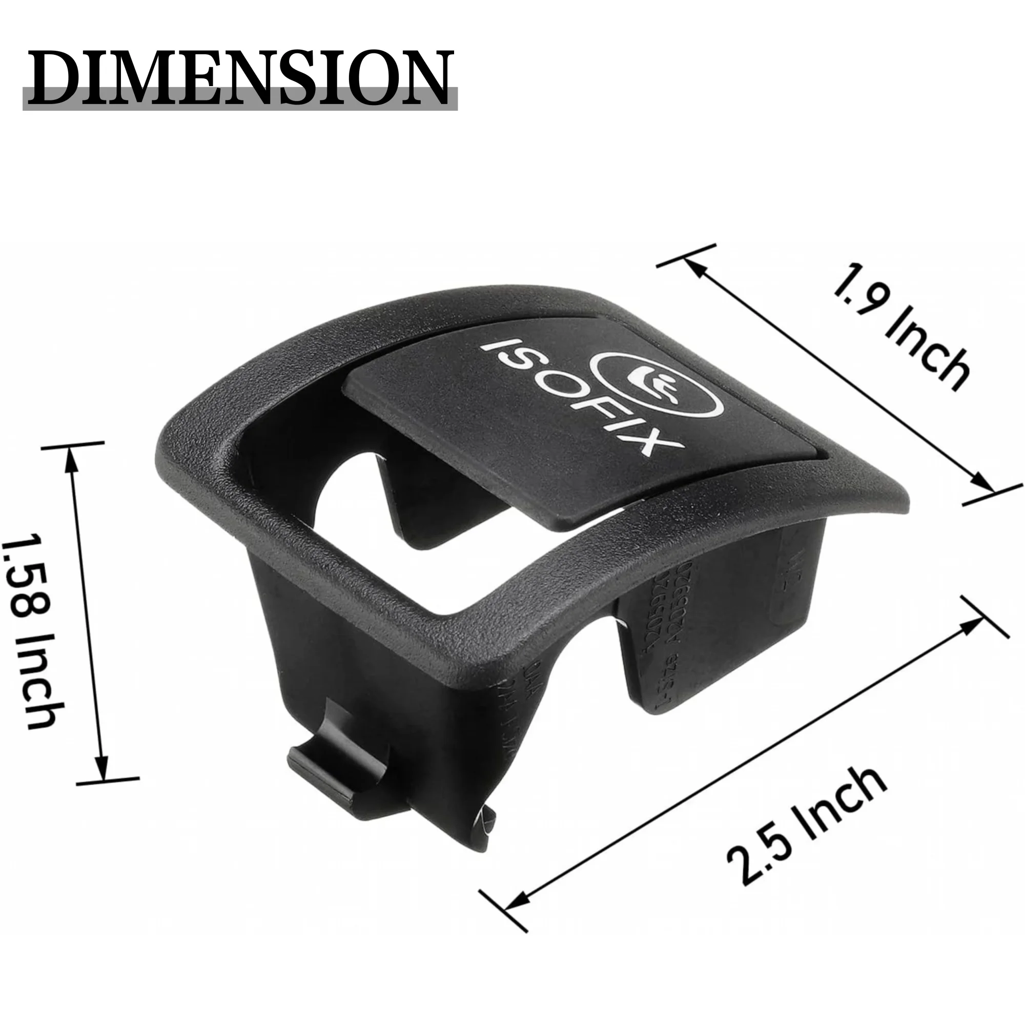 자동차 뒷좌석 앵커 ISOFIX 커버 어린이 구속 스위치, 메르세데스 벤츠 AMG W205 C 클래스 2015 2020 후크 버클, A2059200513