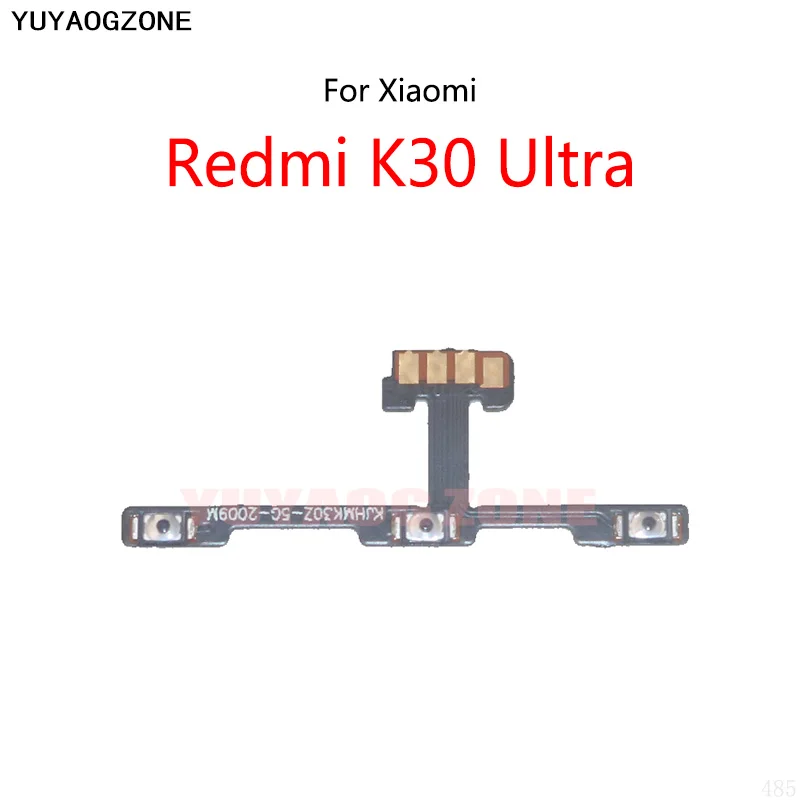 

10 шт./лот для Xiaomi Redmi K30 ультра Кнопка питания переключатель громкости кнопка отключения звука вкл/выкл гибкий кабель