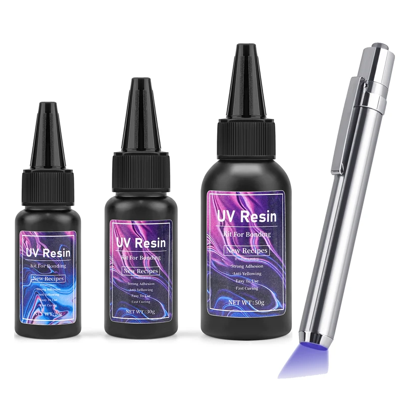 20g/30g/50g UV Epoxy Resin Glue DIY Jewelry Making High Transparency...