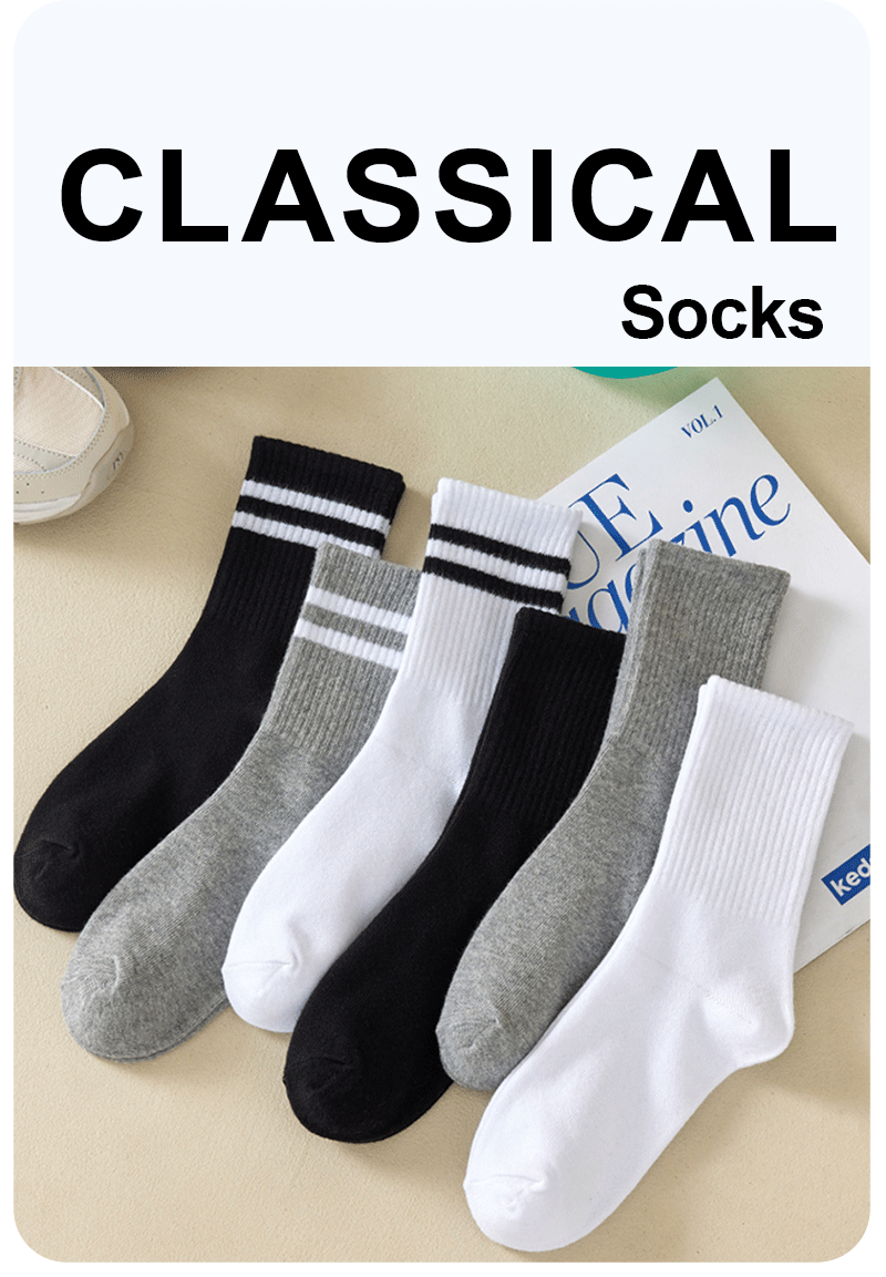 5/6/10 Paar Damen-Mittelsocken, einfarbig, atmungsaktiv, bequem, im Herbst und Winter, saugfähig, hochwertige Freizeitsocken, Sportsocken – Detail 1